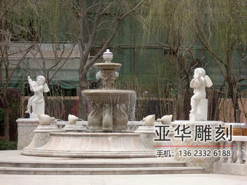 园林雕塑-喷泉小孩-1109